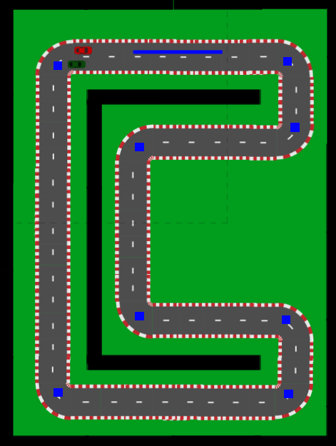 Top down race track Clearance