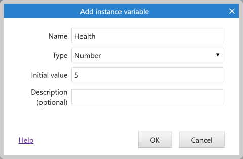 Adding the Health instance variable