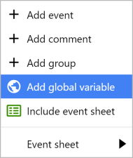 Adding a global variable
