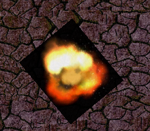 L'explosion avec une bordure noire