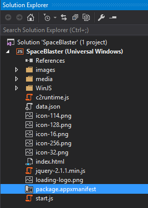Solution Explorer in Visual Studio