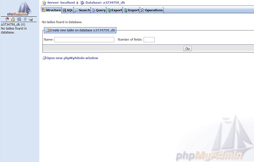 Creating a Database (MySQL)