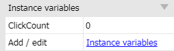 Instance variables example