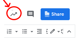 A spritesheet seam happening in Google Docs