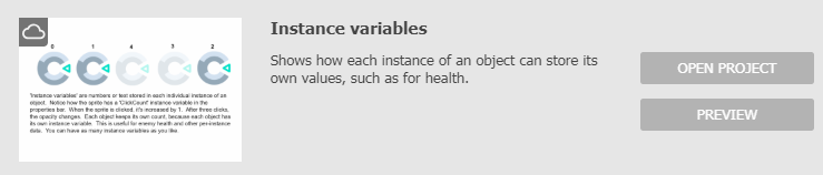 Instance variables example