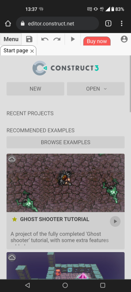 Construct mobile interface