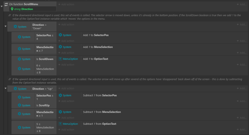 List Menu - Creating menus for keyboard or gamepad input