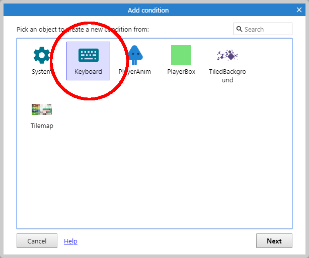 Creating events - How to make a platformer game
