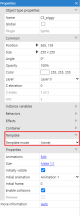 Properties for an instance not using templates.