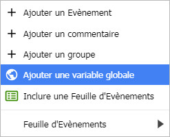 Ajouter une variable globale