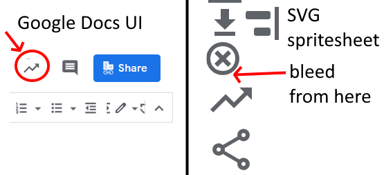 Demonstration of how seams appeared in Google Docs