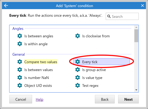 System conditions