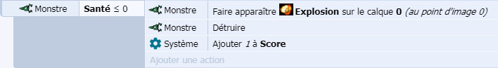 Évènement ajoutant au score