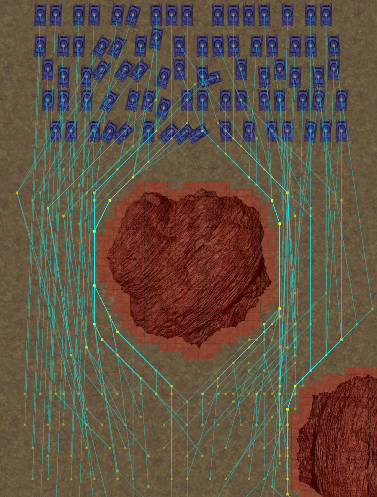 Spreading out paths in the same group over 4 workers.