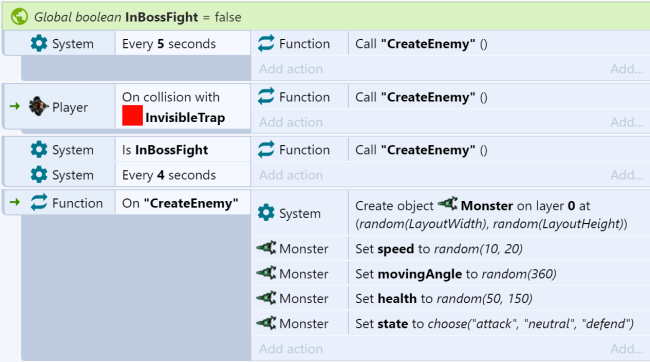 Using functions to prevent repeating actions