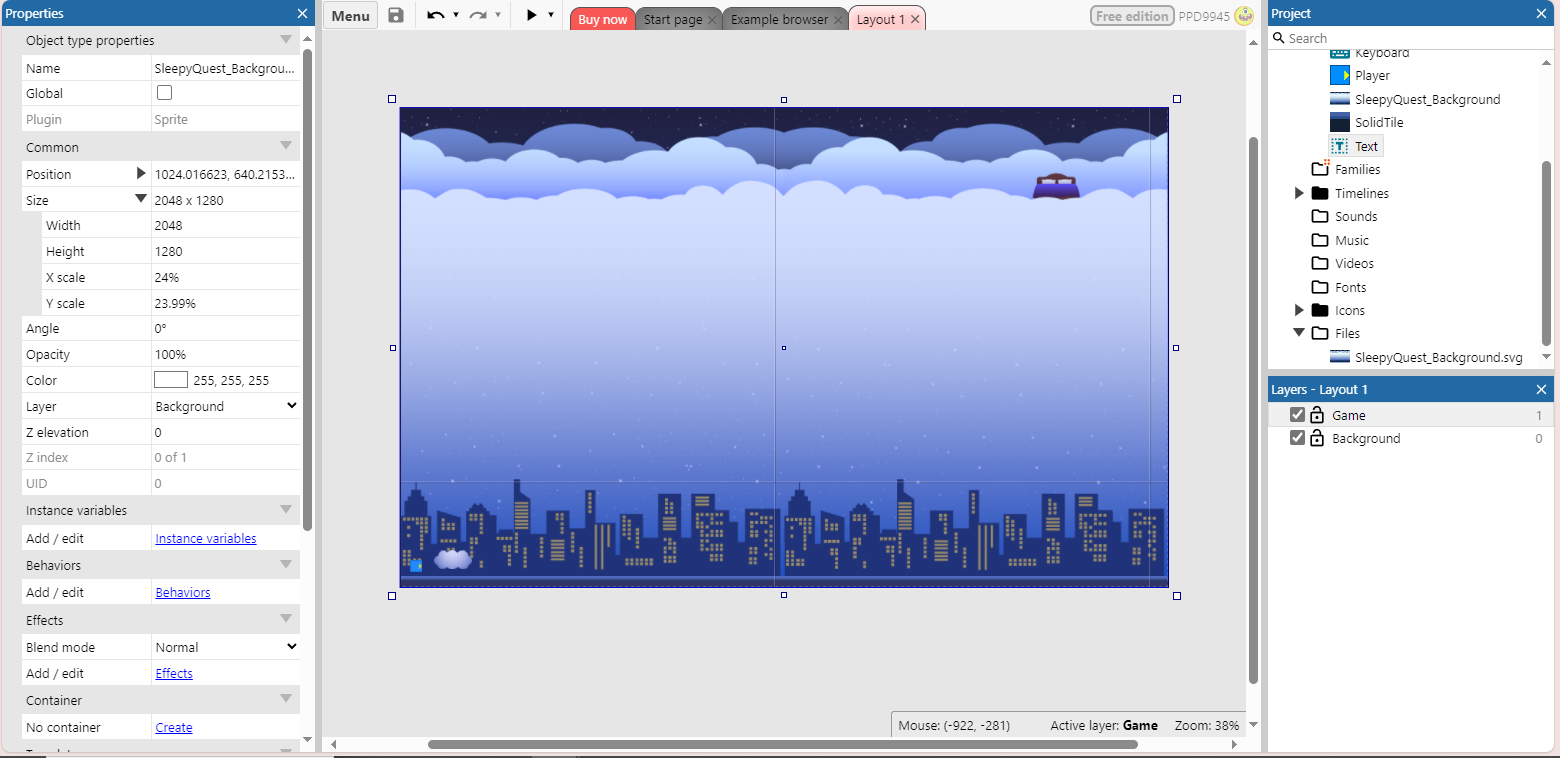 How do I Fix This Problem with my Background? - Game Makers Help