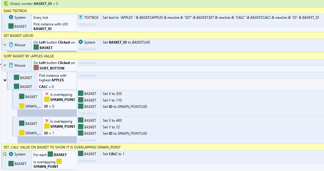 How do I sort instance variable of a sprite? - Game Makers Help