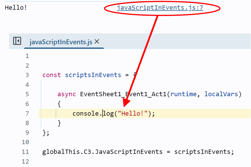 Debugging script - Construct 3 Documentation