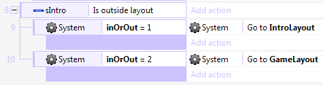 Slide out menu items before a layout change