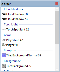 Z Order Bar - Construct 2 Documentation