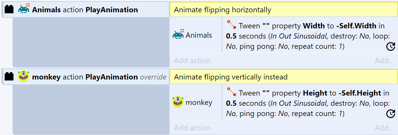 Custom actions - Construct 3 Documentation