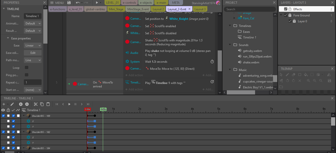 How do I execute a timeline implementation as part of a cut