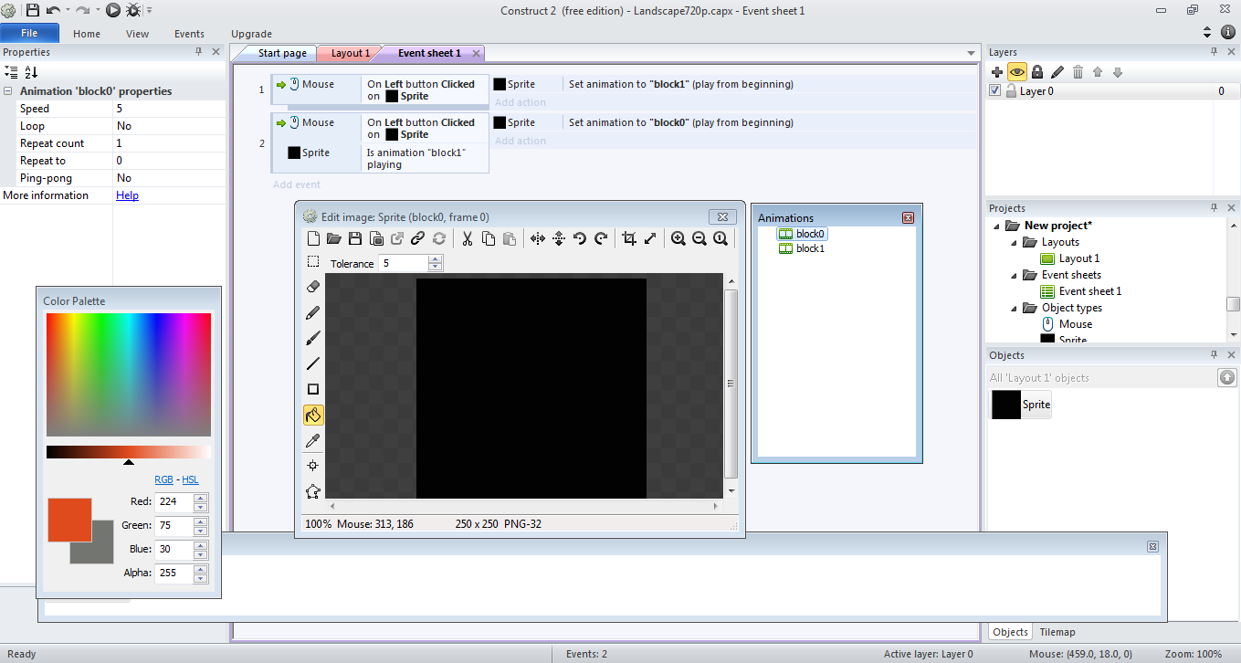 How do I make an sprite change it's animations - Game Makers Help