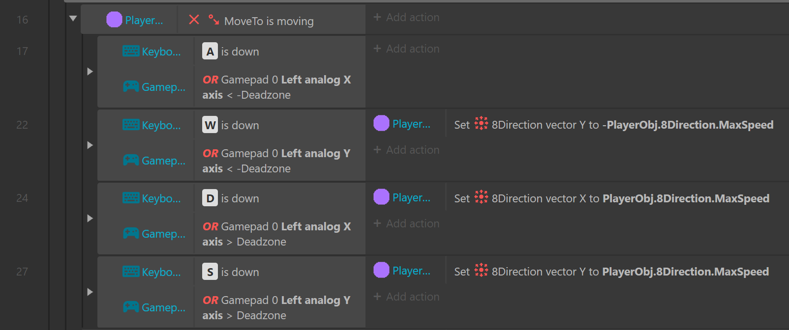 Help, MoveTo is killing my momentum? - Game Makers Help