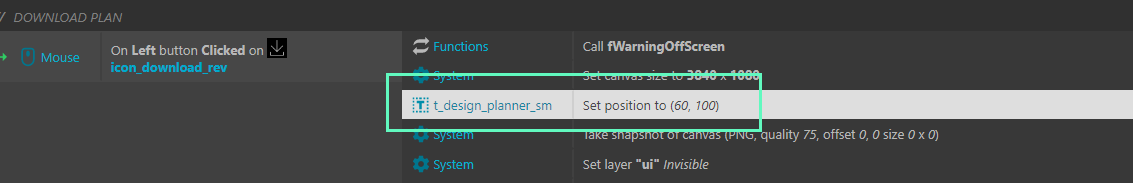 How do I Position object on canvas snapshot? - Game Makers Help