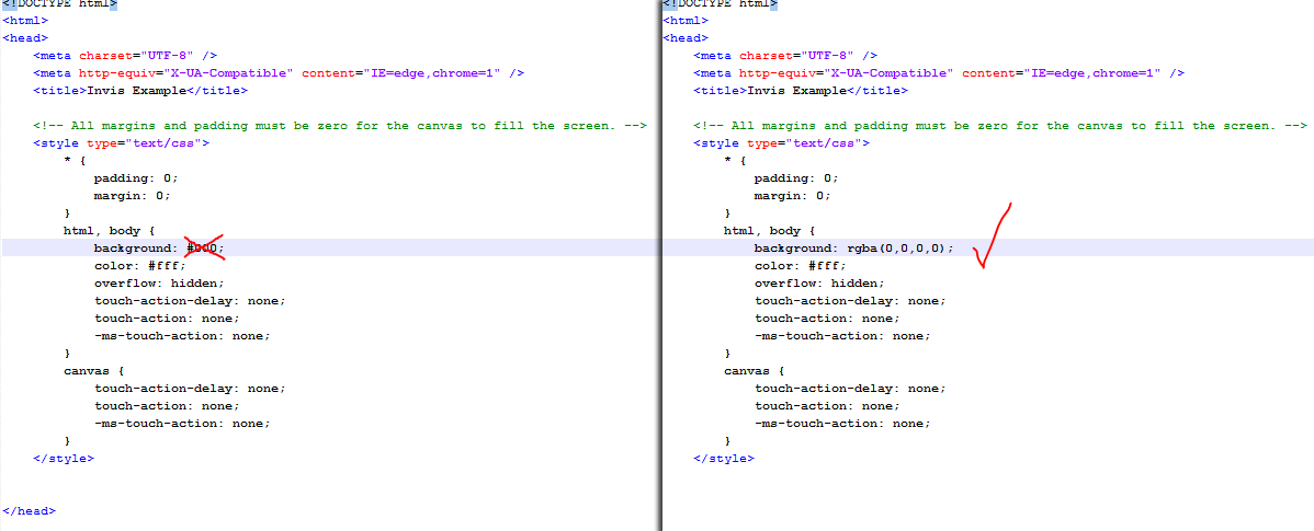 How To Achieve True Background Transperancy In Exported Projects