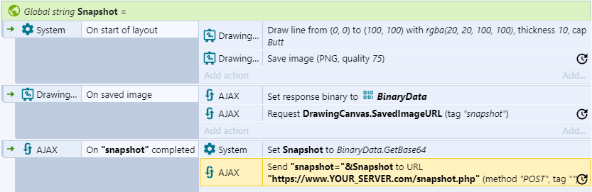 How Do I Upload An Image From The Drawingcanvas To A Php Server