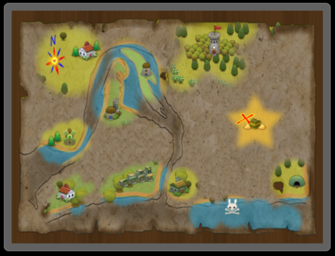 creating the map events making an interactive treasure map
