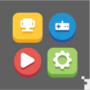 Casual Game UI Button Flat Design asset store icon