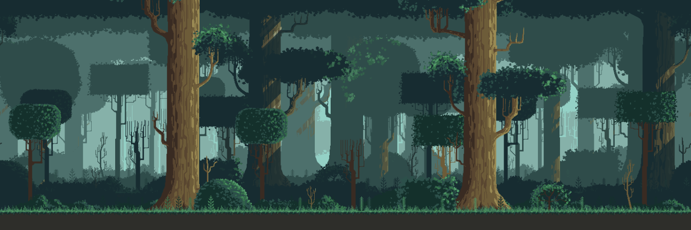 Pixel Art Forest - Game Backgrounds