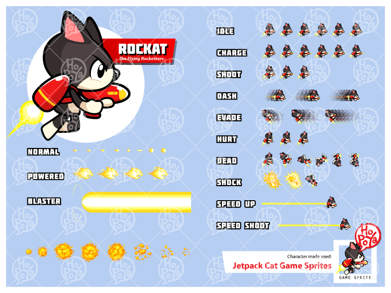 Rockat The Rocketeers Game Sprites - Game Sprites