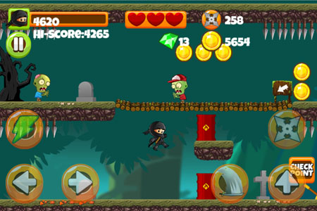 ninjas vs zombies typing game