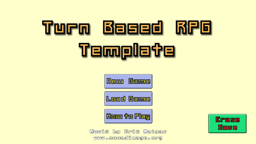 Turn Based RPG Template - Game Templates