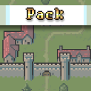 Castle and village - Pixel art pack asset store icon