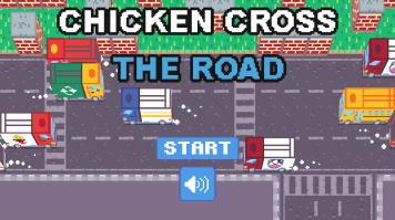 Interface inicial do jogo Chicken Cross the Road Fonte: Chicken