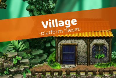 Village - Platformer Tileset main cover image