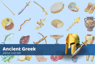 Ancient Greek - Icon Set main cover image