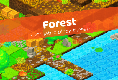 Forest - Isometric Block Tileset main cover image