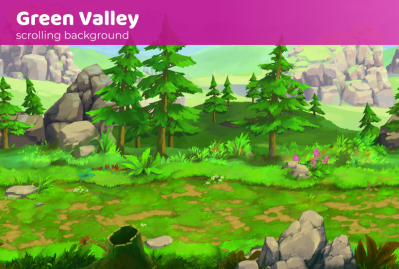 Green Valley - Scrolling Background main cover image