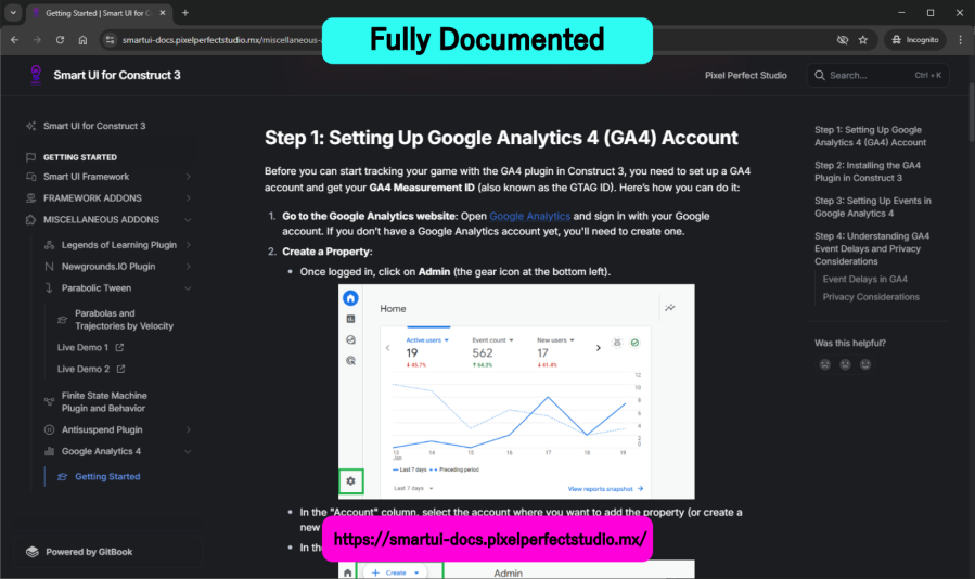 Google Analytics 4 - Construct 3 Addons