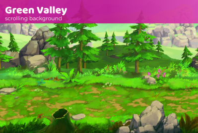 Green Valley - Scrolling Background main cover image