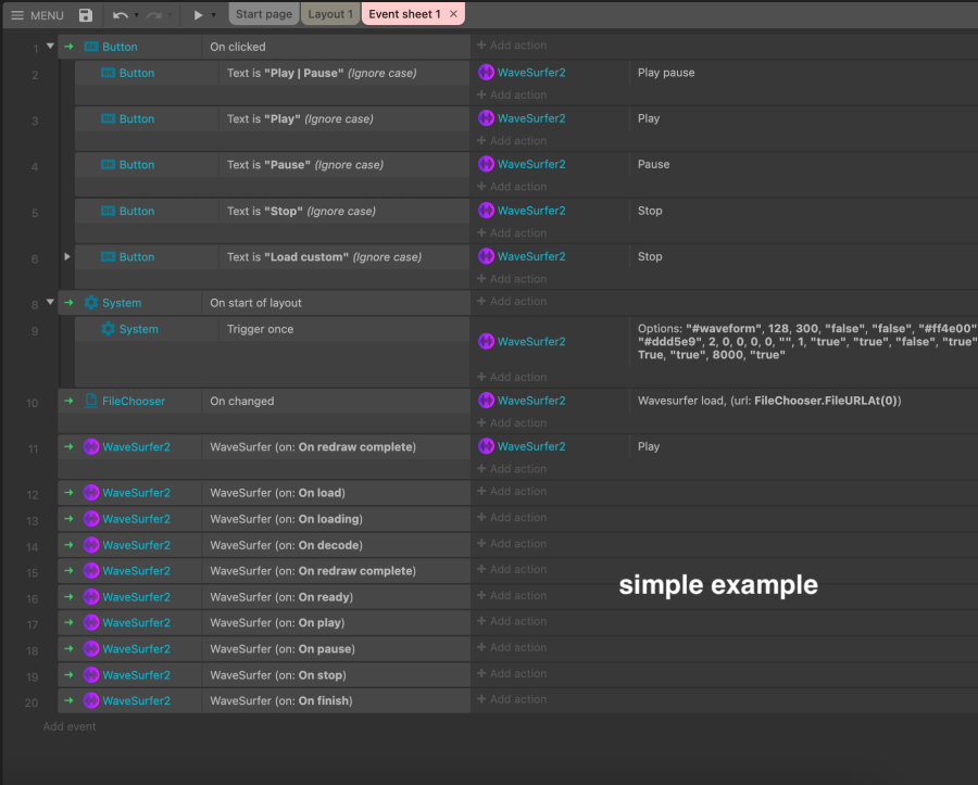 WaveSurfer - Construct 3 Addons