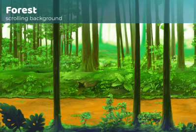 Forest - Scrolling Background main cover image