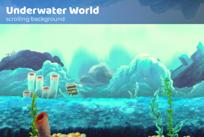 Underwater World - Scrolling Background main cover image