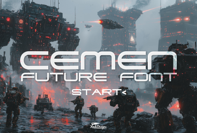 Cemen Future Font main cover image