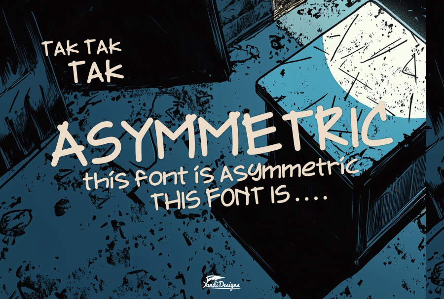 Asymmetric Font - Game Web Fonts